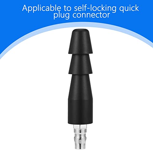 Zhanmai 2 Pcs Vac U Lock Adapter Quick Air Connector Quick Connector Device (Black) - color: Black
