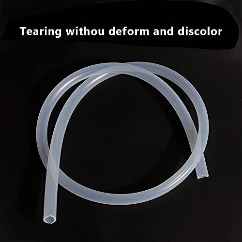 Feelers Silicone Tubing, Food Grade Pure Siliconce Hose 3mm ID 5mm OD 10ft, High Temperature Resistant Flexible Hose for Water Air Pump, Aquarium, Home Brewing, Kitchen - size: 3mm-5mm, style: 10 Feet