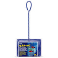 Penn-Plax Quick-Net Aquarium Fish Net - Fine Mesh, Vinyl-Covered Braided Handle - Small Aquarium Cleaning Tool for Gentle Fish Handling - Use in Freshwater & Saltwater Tanks - color: Blue, size: 8" Net - 16" Handle