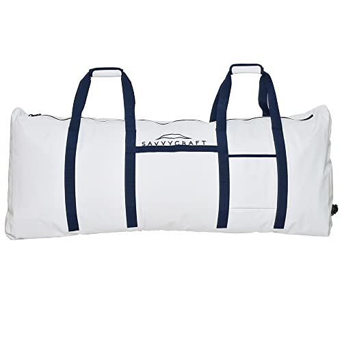 Savvycraft Waterproof Leakproof Insulated Fish Kill Bag, Heavy Duty Soft Fish Storage Bag with Easy Grip Handles, White 72" L x 14" W x 25" H - style: Flat Bottom: 72"l X 14"w X 25"h