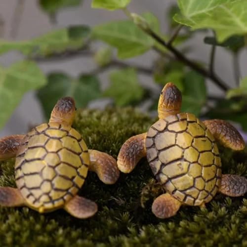 Mini Sea Turtle Model Resin Aquarium Fish Tank Ornaments Home Landscape Decoration Accessories