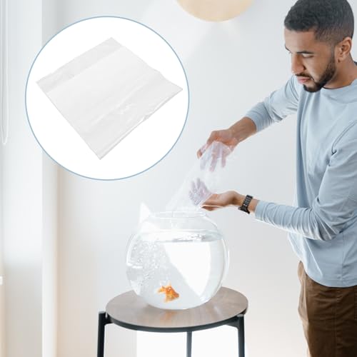 Healifty 20pcs Fish Transport Bags 40x65cm Leak-proof Plastic Packaging Pouches for Live Aquarium Fish Shipping and Storage