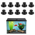 10 Pcs Aquarium Lid Handle, Acrylic Round Handles with Adhesive for Fish Tank Cover, Fish Tank Accessories, Aquarium Lid Handle Replacement (Black) - color: Black