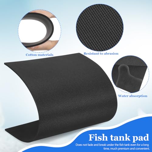 Aquarium Non Slip Shockproof Mat Thicken Fish Tank Leveling Pad for Enhanced Stability and Abrasion Resistant for Fish Tank 23.62 * 13.77 * 0.23in