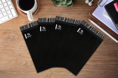 Poly Mailers 6x9 Adhesive Sealing Shipping Envelopes, Mailing Bags for clothing, books and accessories, Waterproof. - color: Black, size: 6" x 9" 100 pcs