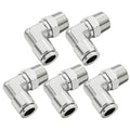Beduan Push to Connect Fitting Elbow, 1/2" Tube OD x 1/2" NPT Male 90 Degree Elbow Adapter 304 Stainless Steel Air Union Fitting (Pack of 5) - size: 1/2"Tube OD-1/2"NPT, style: 5Pcs
