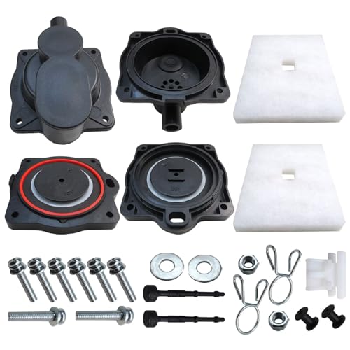 Upgraded 60/80 Air Pump Rebuild Complete Kit for Hiblow HP 80 HP 60 Aerators HP-80-0110 with White Switch