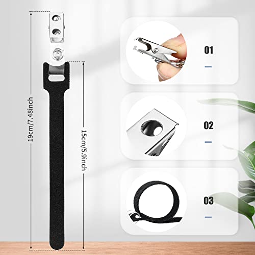 Yinkin 12 Pcs Hose Holder Clip Oxygen Tube Clips Entanglement Proof Hose Holder Secure for Uninterrupted Sleep Supplies(Black) - color: Black