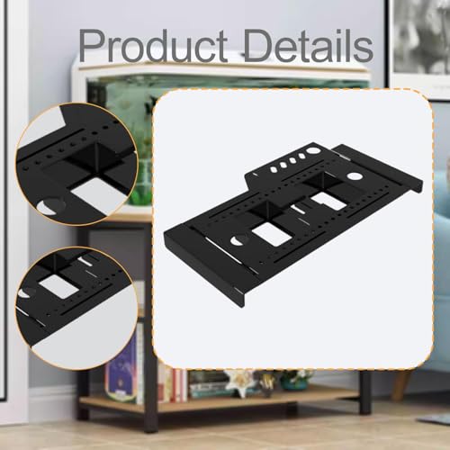 Fish Tank Storage Rack Fish Tank Organizer, Accessories, Spare Parts Professional, Sturdy Retractable Tool Storage Holder, Black