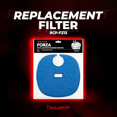 AquaTop Coarse Blue Filter Sponge with Bag & Header - Fits FZ13 Canister Filter - Traps Large Dirt for Cleaner Water – Ideal for Fresh & Saltwater - size: FZ13