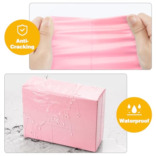 Famagic 10x13 Shipping Bags 200 Pack - Waterproof Poly Mailers, Packaging Bags for Small Business, Tearproof Mailing Envelopes for Clothing Supplies, Self Seal Mailers Bags Light Pink - color: Light Pink, size: 10x13