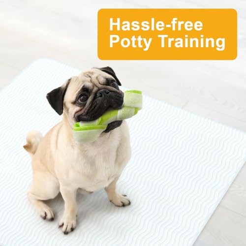GREEN LIFESTYLE Washable Underpads - Large Bed Pads for use as Incontinence Bed Pads, Reusable Pet Pads, Great for Dogs, Cats, Bunny, Seniors Bed Pad (Pack of 10 - 34x36), Blue - color: Blue/White, size: 10 Pack - 34x36