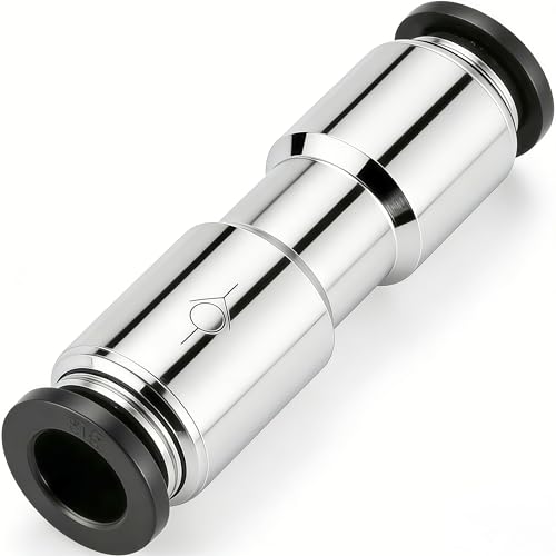 Pneumatic Push to Connect Fitting Check Valve 3/8" OD x 3/8" OD One-way Valve Pack of 2 - size: 3/8" OD