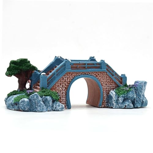 DOITOOL Elegant Aquarium Decor Bridge Resin Fish Tank Props Fish Tank Decoration Ornament