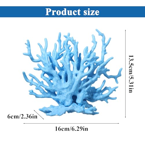 Artificial Aquarium Coral Ornament, Plastic Fish Tank Plants Decoration, Fish Tank Fake Coral, Cute Fish Tank Decorations, Multi-Purpose Simulation Water Grass for Aquarium Landscape