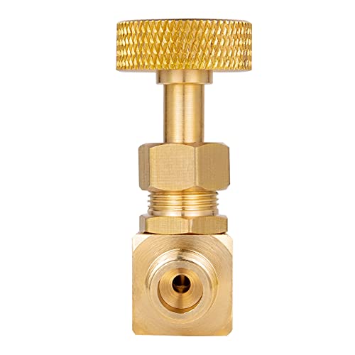 2 Piece Heavy Duty Brass Instrument Replacement Control Needle Valve 1/4" Npt Male X 1/4" Npt Male Connection - size: 2 PCS 1/4 " Male * 1/4"Male needle valve