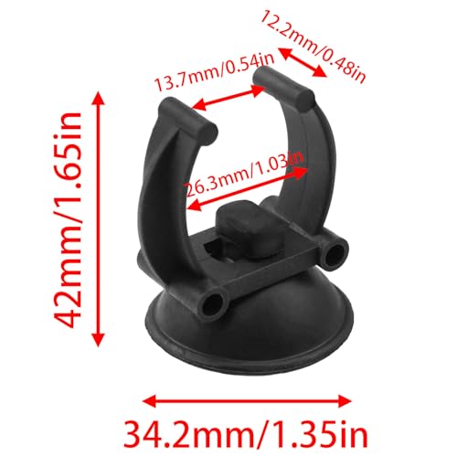 Aquarium Suction Cup Heater Suction Cup with Clamp for 25mm Inner Diameter Aquarium Heater Pipe Hose Plant Fish Tank 12PCS