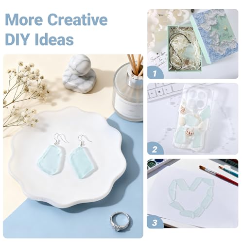SUREAM Sea Glass for Crafts, White Glass Pieces for Vase Filler, Seaglass Decor for Home, Aquarium Ornament, Beach Weddings and Christmas Tree Decor - color: White