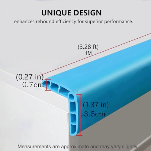Colorful Rubber Wall Corner Guard Edge Protector,Anti-Collision Strip, Self-Adhesive Wall Guards, Safety Edge & Corner Guards, Length 3.28 ft,Brown - color: Brown