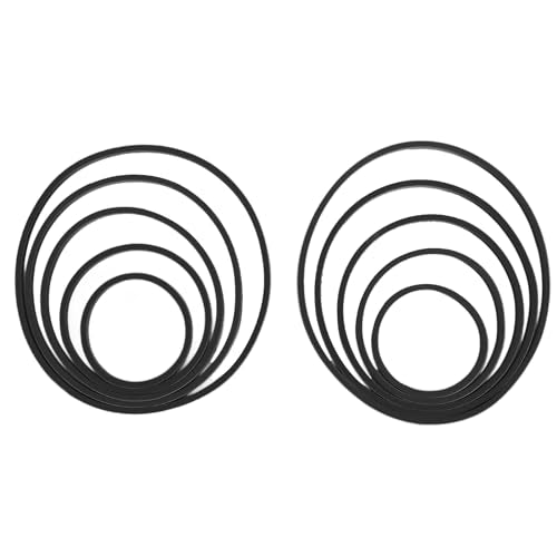 Gavigain Aquarium Feeding Ring Set, 5 Sizes, EVA Foam, Prevents Food, Promotes Water Circulation, Ideal for Fish, Turtles, Plants (10pcs Black) - color: 10pcs Black