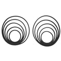 Gavigain Aquarium Feeding Ring Set, 5 Sizes, EVA Foam, Prevents Food, Promotes Water Circulation, Ideal for Fish, Turtles, Plants (10pcs Black) - color: 10pcs Black