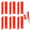 6 Pcs Self-Adhesive Clear Plastic Hinges 65x40mm Acrylic Small Hinges for Crafts Aquarium Lid Hinge Clear Foldable Hinge Tools for Cabinet Glass Furniture Display Stand