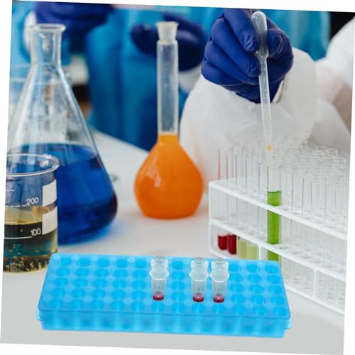 Veemoon 2pcs Reusable Test Tube Rack Organizers for Laboratory Double-Sided Sampling Tube Holder for Lightweight Design