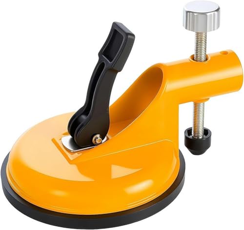 Adjustable Height Countertop Leveling Tool - Professional Seam Leveler for Granite & Marble with Vacuum Lifting Clamps - Floor Gap Fixer Yellow 1pcs - color: Yellow, size: 1pcs