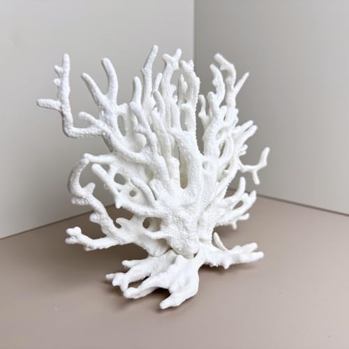 Fish Tank Decorations,Aquarium Corals Decoration, Aquarium Ornaments, Fish Tank Coral, Aquarium Corals Decoration, Fish Decorations for Aquarium (White, Medium) - color: White