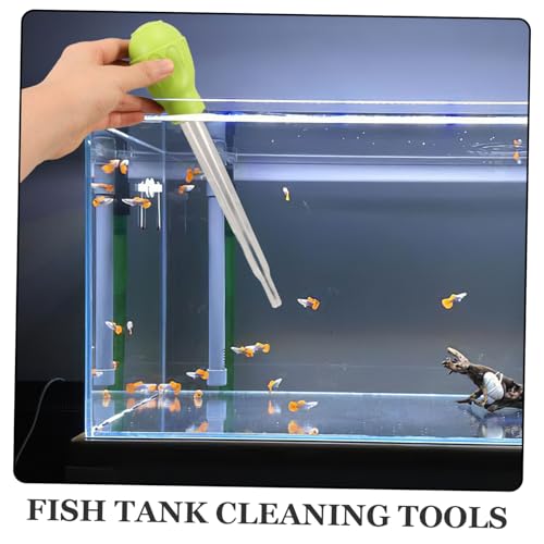 TOYANDONA 2pcs Manual Fish Tank Cleaner Waste Gravel Adsorber for Change and Coral Feeding Effortless Aquarium Maintenance Tool