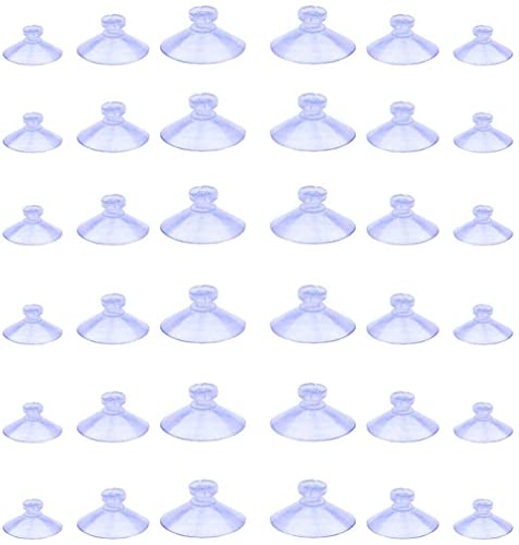 100pcs Mini Clear Plastic Suction Cups Without Hooks (20mm,25mm,30mm) - size: 20mm,25mm,30mm