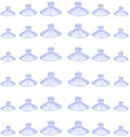 100pcs Mini Clear Plastic Suction Cups Without Hooks (20mm,25mm,30mm) - size: 20mm,25mm,30mm