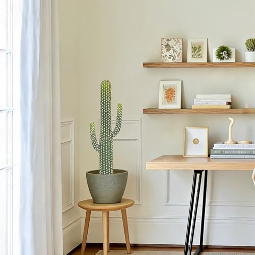 2 Pcs Artificial Cactus Plants Indoor, 31 Inch Tall Realistic Fake Cactus Outdoor, Lifelike Faux Cacti Plant Potted for Home, Office, Store, Garden, Porch Decor. - size: 31 Inch-2Pcs
