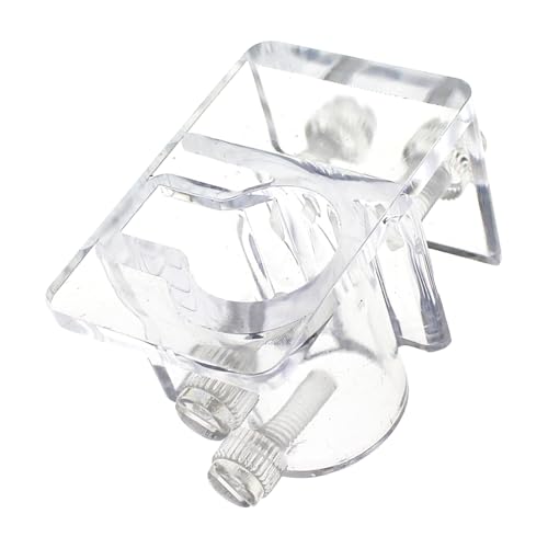 TAODAN 2PCS Acrylic Aquarium Hose Retention Bracket 57x40x35mm Fish Tank Hose Fixing Clamp for Securing Pump Pipe