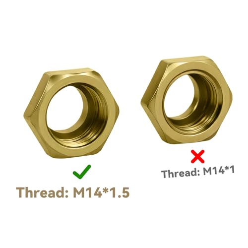 Automatic Transmission Cooler Oil Tube Connector Compatible with Honda Accord 2.4L 2008-2012, Crosstour 2.4L 2012-2015 (Thread M14x1.5)
