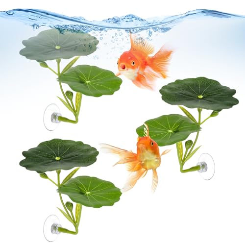 3 Pcs Betta Fish Leaf Hammock, Practical Betta Resting Spot Soft Aquarium Decor Betta Leaves Fish Hammock for Sleeping Resting Hiding Playing