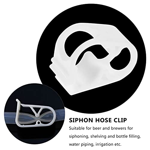 Holibanna 10-Piece Silicone Hose Clamp Set Water Flow Control Tube Clips for Infusion Bottles Adjustable and Sturdy Tube Clamps