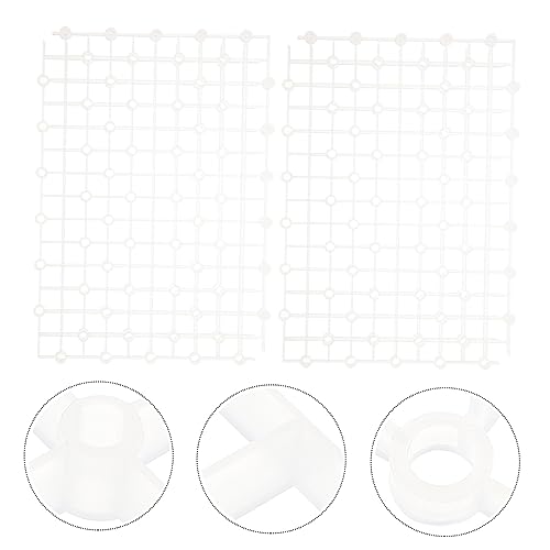 Mikikit 2pcs Tank Divider Plate for Enhanced Water Permeability Smooth and for Aquarium Gravel Filtration and Fish Breeding - color: White