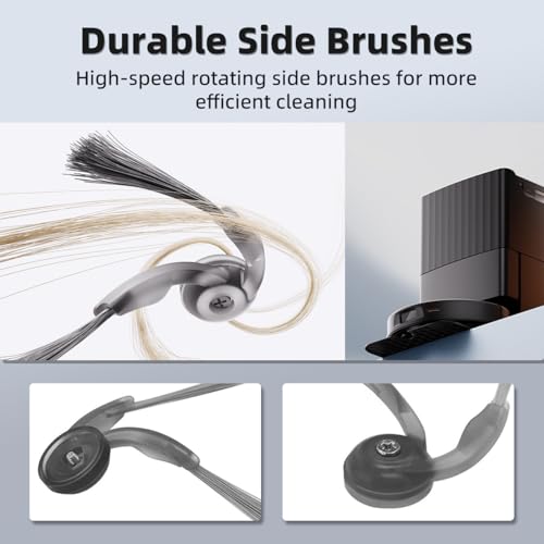24Pcs Qrevo S5V Accessories Kit Replacement Compatible with Roborock Qrevo S5V/Curv/Edge Robot Vacuum, 1Pair Main Brush, 4 Mop Cloth Pads, 6 Side Brushes, 4 HEPA Filters,6 Dust Bag, 1 Cleaning Tool - style: for Qrevo S5V/Qrevo Curv/Qrevo Edge