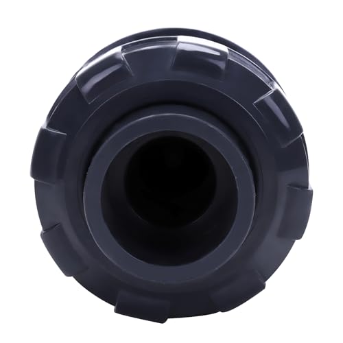 DERNORD 1/2" UPVC True Union Ball Check Valve with Full Port, EPDM Seals, Rated at 200 PSI, 1/2 Inch Socket - size: 1/2 inch