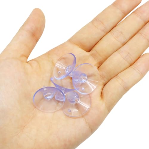 20 Pack 25mm Suction Cups, Transparent Aquarium Suction Cups 100 Pcs Adjustable Zip Ties, Utility Sucker Pad for Fish Tank Decoration/Moss Shrimp Nest - style: Suction Cups*20