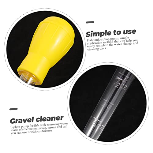 BESPORTBLE 4pcs Fish Tank Siphon Pump with Extension Tubes Manual Aquarium Gravel Easy to Use Hand Pump for Efficient Fish Tank Water Change and Maintenance - color: Assorted Colorx2pcs, size: 42x5CMx2pcs