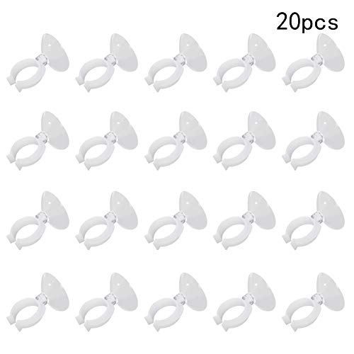 MroMax Aquarium Suction Cup Clips Airline Tubing Hose Heater Clips Clamps Holder for Fish Tank Clear 28mm to 32mm 20Pcs - size: 20pcs 28mm to 32mm