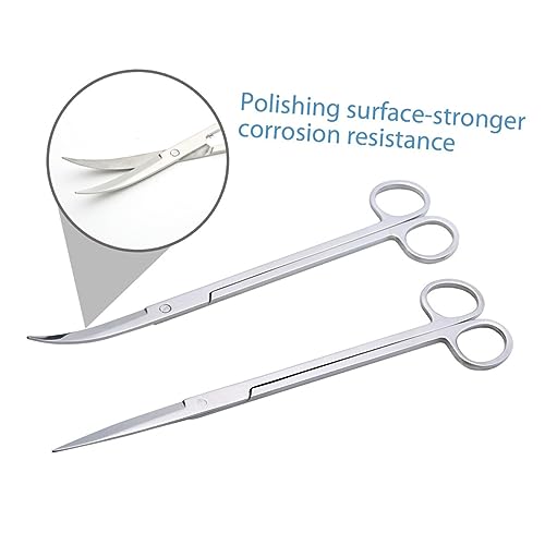 Stainless Steel Aquatic Plant Tools Tweezers Scissors Spatula for Aquarium Aquascaping Fish Tank Care Resistant Ergonomic Design for Easy