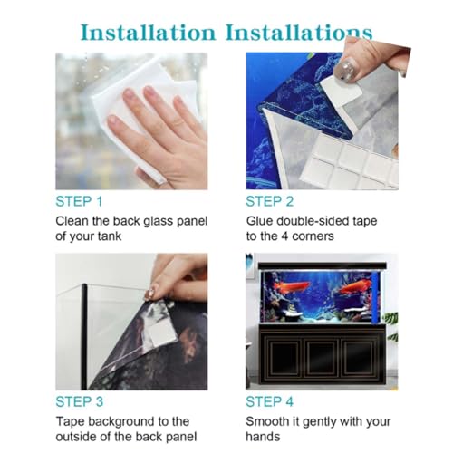 Pink Marble Aquarium Background, Art Abstract Pink Gold Line Marble Terrarium Background, Coloful Marble Glass Terrarium Background 48X20IN with 8 EVA Double-Sided Tape - color: Marble02, size: 48X20in/120X50cm