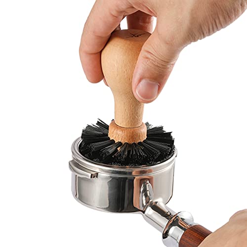 MHW-3BOMBER Coffee Portafilter Cleaning Brush Espresso Machine Portafilter Brush Speacial for 58mm Portafilter Professional Barista Cleaning Tools Effectively Cleaning B5341 - color: Wood-58mm