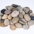 Pulovin 5lbs River Rocks for Landscaping, 2"-3" Decorative Garden Stones for Plants, Flower Pots, Vase, Walkways, Yard, Natural Rocks for Aquarium, Fish Tank - size: 2-3 Inch