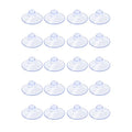 AQUANEAT 20 Packs Suction Cups 1.2 Inch Clear Sucker Pads Without Hook for Glass Home Organization Decoration - size: 1.2 in