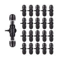 Barbed Tee ，Barb Stone 1/2 inch to 1/4 inch Irrigation Tube Anti-Drop Premium Quality Fitting (1/2" ID x 0.60’‘-0.63" OD) -20 PCS Tee - size: 1/2 inch to 1/4 inch Barbed Tee