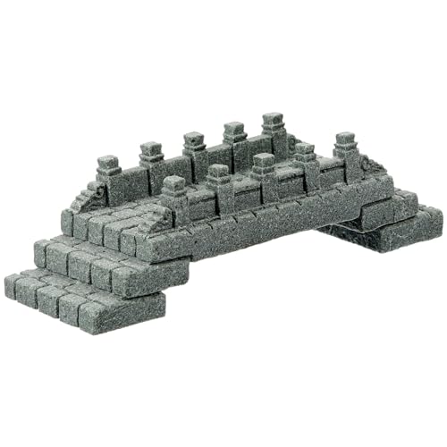 balacoo Miniature Arch Bridge Model Artificial Landscape Decor for Fish Tank Garden Unique Sandstone Design for Gardens Lawn Decoration and Aquatic Settings